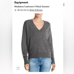 Equipment NWT Women’s Madalene 100% Cashmere Luxury Pull-Over Sweater Size L